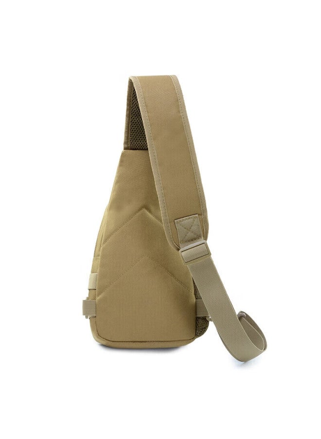 Tfo North America Series Outdoor Tactical Chest Bag Vintage Casual Multifunctional Crossbody Bag 9402557 Khaki - Image 3
