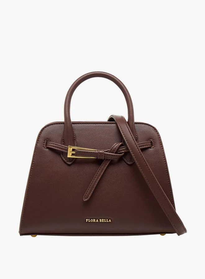 Flora Bella By Shoexpress Solid Tote Bag with Detachable Strap