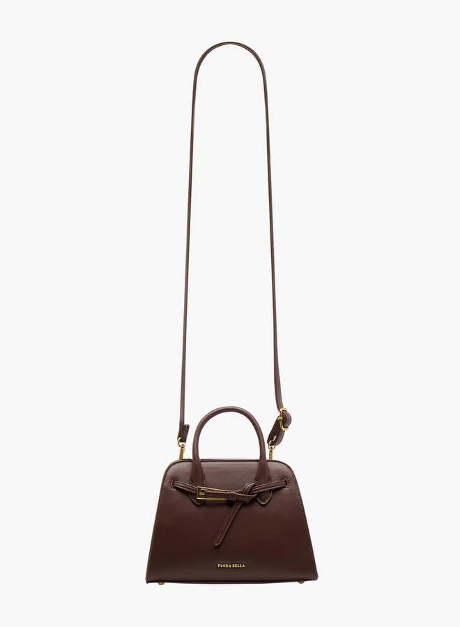 Flora Bella By Shoexpress Solid Tote Bag with Detachable Strap