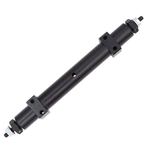 Treehobby Metal NonPowered Rear Axle Tail Axle Upgrade Accessory Fit Compatible with Tamiya 114 RC Tractor Trailer Rear Axle Spare Parts Black 120mm - Image 1