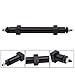 Treehobby Metal NonPowered Rear Axle Tail Axle Upgrade Accessory Fit Compatible with Tamiya 114 RC Tractor Trailer Rear Axle Spare Parts Black 120mm - Image 4