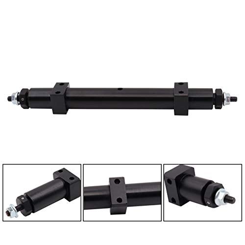 Treehobby Metal NonPowered Rear Axle Tail Axle Upgrade Accessory Fit Compatible with Tamiya 114 RC Tractor Trailer Rear Axle Spare Parts Black 120mm - Image 5