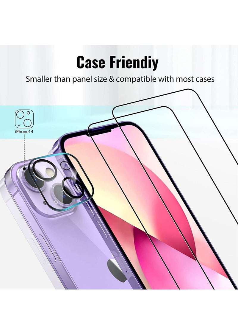TIGER 2-Pack Tempered Glass Camera Lens Protector for iPhone 14 (6.1") – Ultra Clear, Scratch-Resistant, Anti-Fingerprint Lens Glass Cover | HD Transparency, Easy Installation, Shockproof Camera Guard  - Image 4