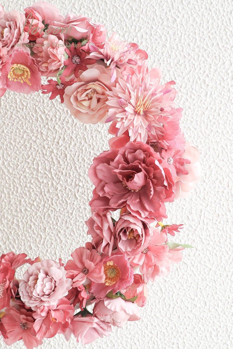 Floroom Mini Artificial Flower Heads Dusty Rose Fake Peony Daisy Rose Multicolor Small Faux Silk Flower Heads for Cake Craft Garland Wedding Party Graduation Cap DIY Home Decoration, 0.8"-3.6" - Image 5