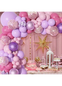 180Pcs Pink And Purple Balloon Garland Arch Kit Butterfly Baby Shower Decorations For Girl Lavender Purple Dusty Pink Star Foil Balloon For Women Birthday Bridal Shower Wedding Party Supplies - pzsku/Z8B3B291CDFAFFD903B7AZ/45/_/1697271212/7217e9e3-9606-4434-8031-ced7f2230827