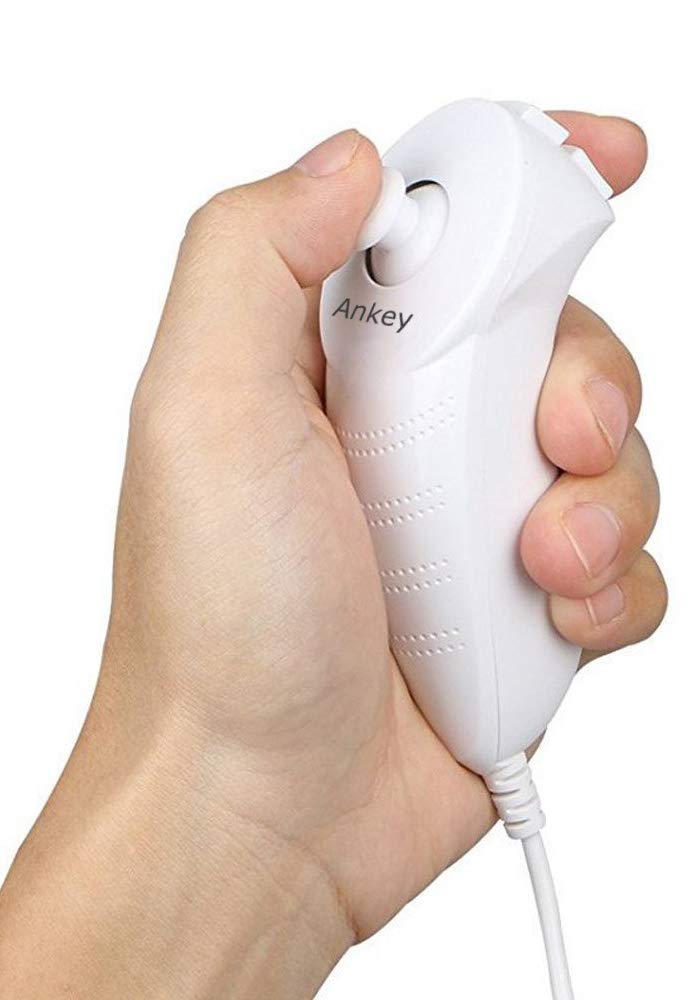 Ankey 2Packs Nunchuck Controller Remote Replacement for Nintendo Nunchuk Wii Wii U Console White - Image 2