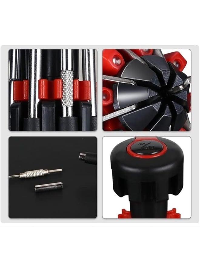 8 In 1 Screwdrivers With Worklight And Flashlight, Multifunctional Screwdriver For Home Kitchen Car, Portable Multi Tool Screwdriver Professional Repair Tool, Screwdriver Kit Tool Set - Image 4