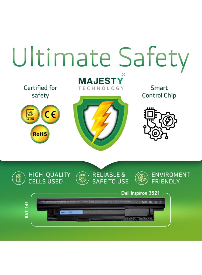 Majesty XCMRD Laptop Battery for Dell Inspiron Enjoy reliable performance and long-lasting power with the Majesty XCMRD battery, designed to meet the needs of various Dell Inspiron devices.  - Image 5