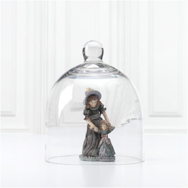 Plymor جرّة بيل زجاجية بقطر 6" وارتفاع 7" (صغيرة - الحجم الداخلي 5.75 بوصة × 5.75 بوصة) - Image 5