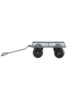 Gorilla 4-Wheels High Quality Steel Pneumatic Tire Utility Cart Black and Grey 600 Pound 7002866  - Image 4