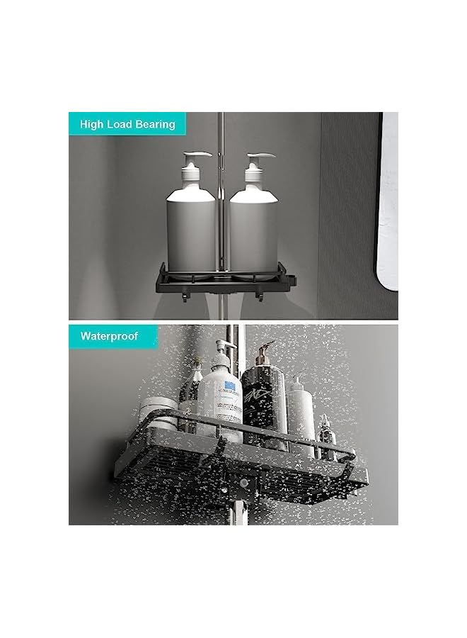 Raxoom Direct Shower Caddy Shelf For Slide Bar, Shower Bar Multifunctional Shower Organizer Tray, Shower Caddy Hanging Rust Proof Shower Organizer Shelf - Image 5