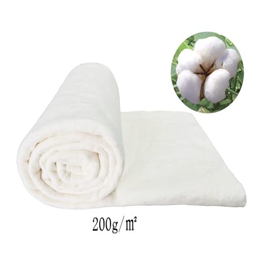 LENAILIN 45X60 Inches 200GSM Cotton Quilt Batting for Quilting, Soft and Thick Natural Cotton Batting for Quilts Craft and Wearable Arts,Crib Size - Image 3