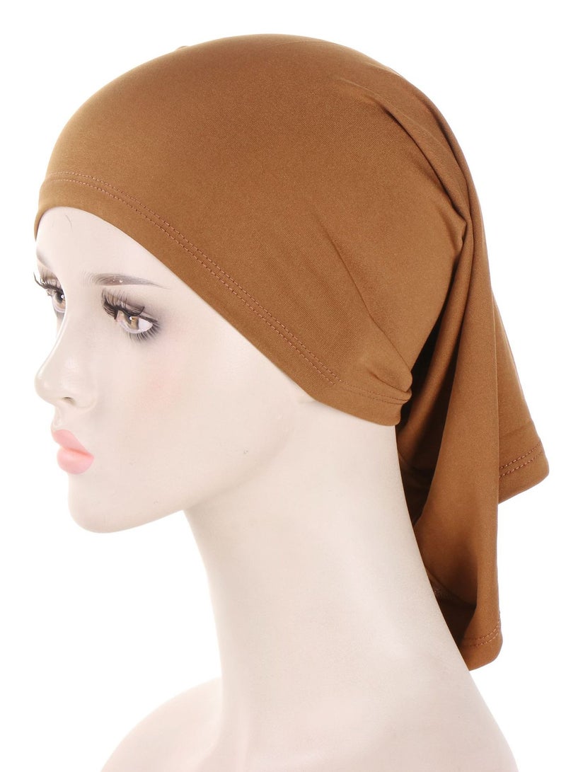 Women Hijab Undercap Tube Long Neck Scarf Stretch Hijab Cap Neck Cover - Image 1