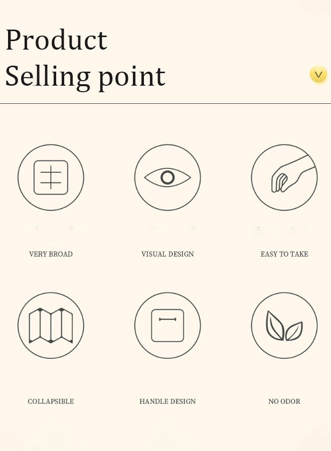 بمعنى سحر بمعنى حديقة 3 قطعة قابلة للطي خزانة تخزين مربع - Image 2