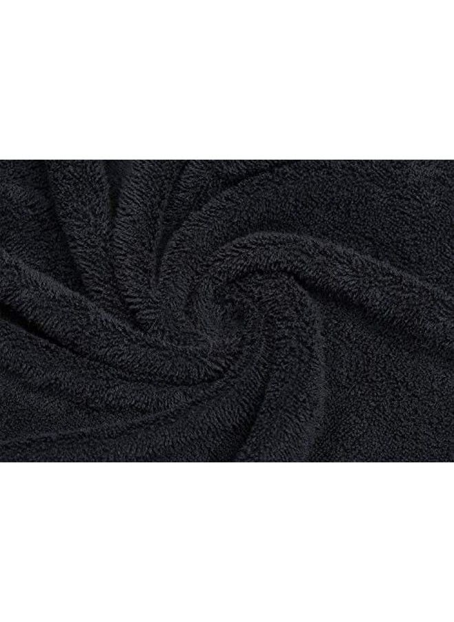 Perfehair Black Salon Towels (2Pack 16 X 27 Inches)Barber Hand Cotton Towel For Gym Bath Spa Shaving Shampoo  - Image 5