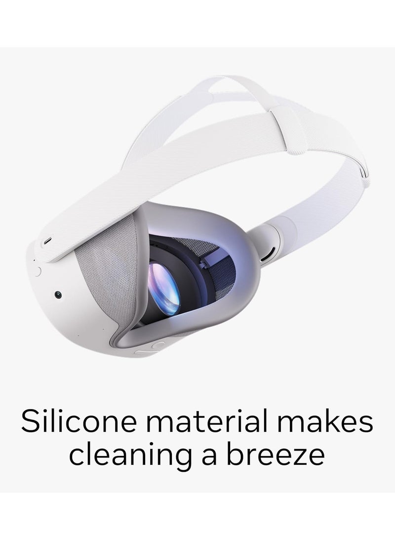 ميتا واجهة وجه Quest 3S القابلة للتنفس - رمادي فاتح - Image 4