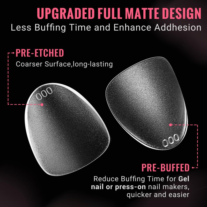 SINOKAME Extra Short Wide Fit Almond Nail Tips for Short Wider Nail Beds,SINOKAME Full Matte No File XS Almond Gel Press On Nails Clear,Paintable Fake Nails Durable 15 Sizes 300 Pcs - Image 5