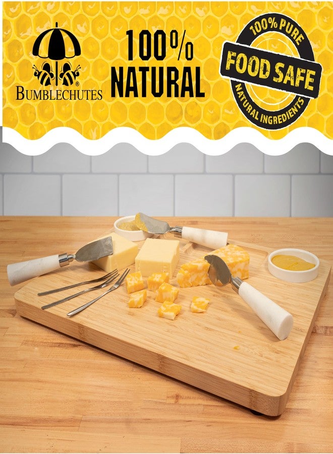 Bumblechutes Bee'Nooba Oil Starter Kit, Beeswax For Wood, Hard Topcoat Natural Wood Butter, Hydrate Seal Protect Furniture, Wooden Utensils, Cutting Board Food-Safe Water-Resistant Paste Finishing Wax - Image 5