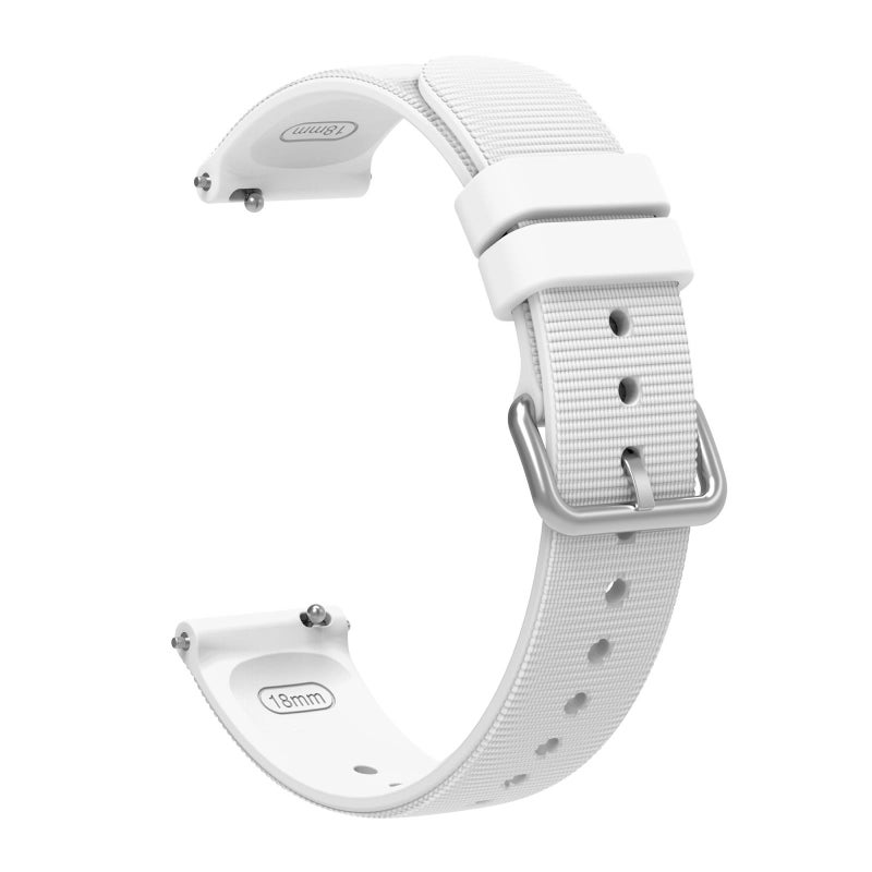 erorex For Xiaomi Watch S4 41Mm Solid Color Textured Silicone Watch Band(White) - Image 2