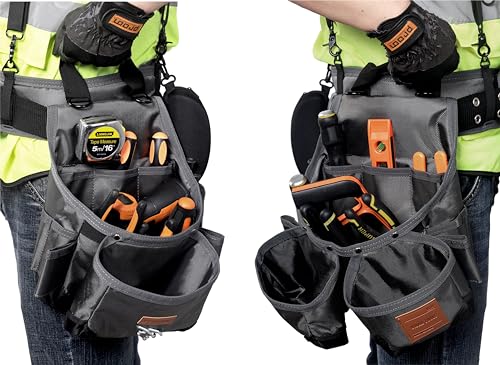 VIDAR TOOLS Tool belt,Tool Belts for Men with Suspenders and Magnetic Tool Pouch.Heavy Duty Carpenter/Construction Tool Belt. - Image 4