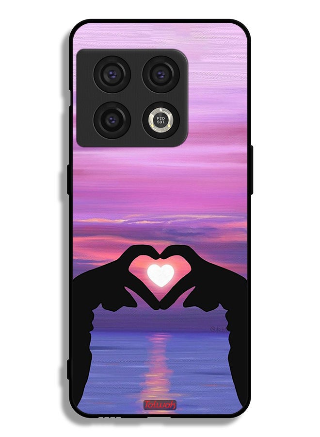 Tolwak OnePlus 10 Pro 5G Protective Case Cover Heart Moon - Image 2