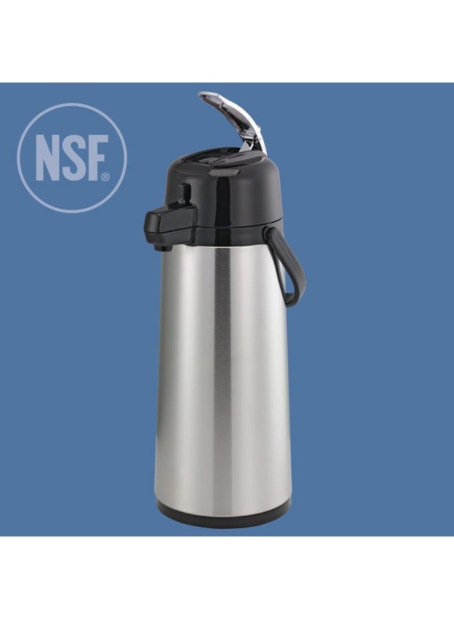 Service Ideas ECAL22S Eco-Air Airpot with Lever Lid, 2.2 L, Glass lined - Image 2