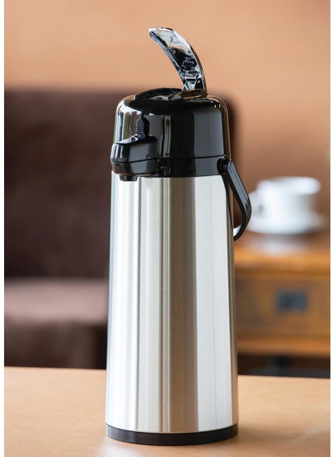 Service Ideas ECAL22S Eco-Air Airpot with Lever Lid, 2.2 L, Glass lined - Image 3
