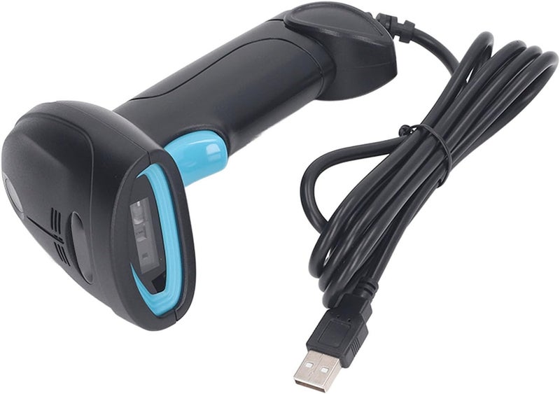 ماسح باركود، دقة عالية وتفكيك سريع للباركودات ثنائية الأبعاد، محمول ومتصل بال USB، بتصميم مريح وخفيف الوزن يناسب المتاجر والسوبرماركتات والمستودعات والمستشفيات. - Image 1