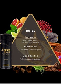 LYON SCENT Lyon Scent Aroma Oil, 100% Pure Oil, Perfume for Air Freshener, Diffuser Aroma, Fragrance Oil, Air Freshener Oil refill, Essential Scented Oil, Luxurious Scent (HOTEL)  - Image 2