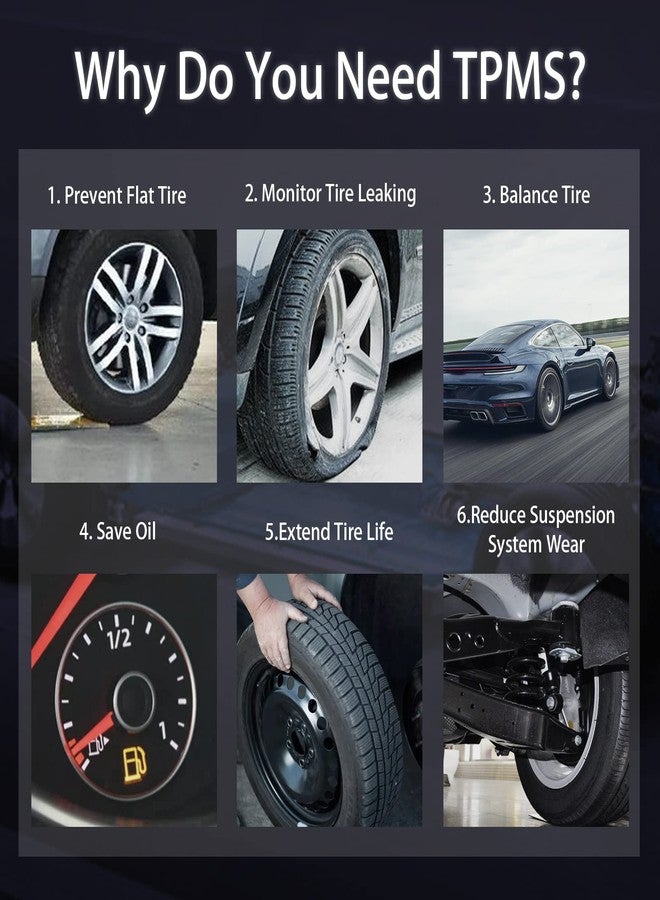 Marsflex TPMS Sensor Compatible for Honda, Civic CR-Z Element Fit Insight Odyssey, Programmed Tire Pressure Monitoring System Replaces# 42753-SNA-A83, 42753-TR3-A81, 42753-SNA-A81, 42753-TR0-A81, 4PCS - Image 5