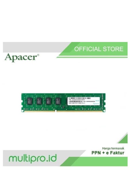 APACER DDR3 DIMM 1280011 4GB RAM provides fast and reliable performance for printers and computers, ideal for improving performance and increasing speed.
