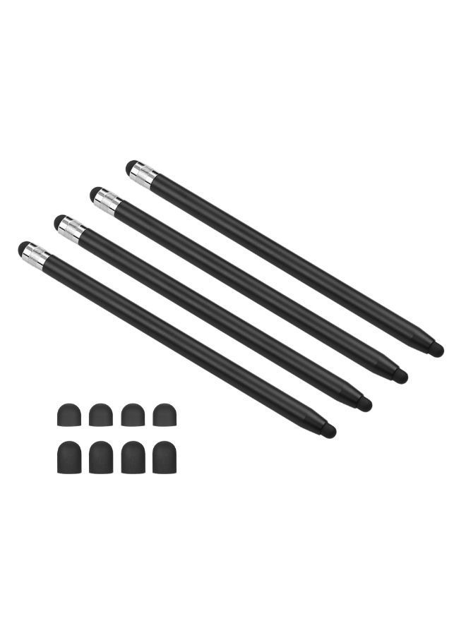 NIBEMINENT 4-Piece 2-In-1 Touchscreen Stylus Pen Black - Image 4