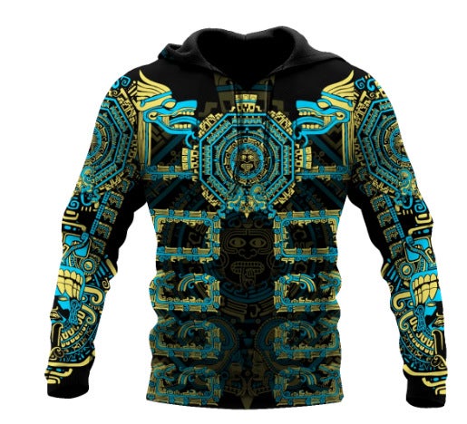 OMET large size one Viking Warrior digital printed pullover sweater mens and womens casual sports hoodie for couples Samurai