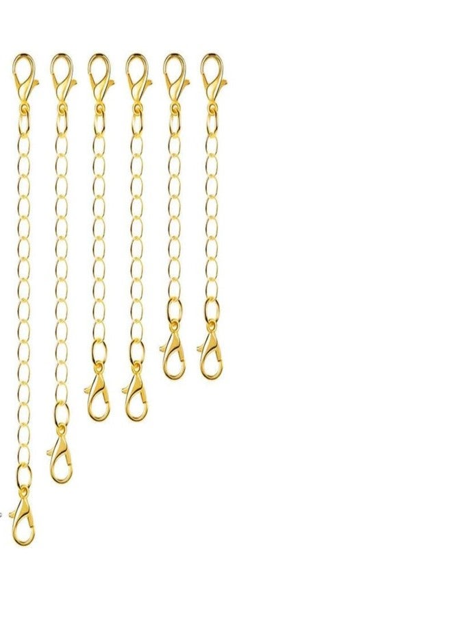 ST logo Golden 6 Pcs Women Girl Boy & Men Jewellery Making Extender for Chain Set Bracelet Pendant & Necklace - Image 1