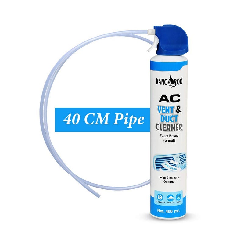 KANGAROO ® Car AC Vent & Duct Cleaner Odor Neutralizer Spray Form with Long Nosal Pipe for Effective Cleaning 400 ml - Pack of 5 - Image 2