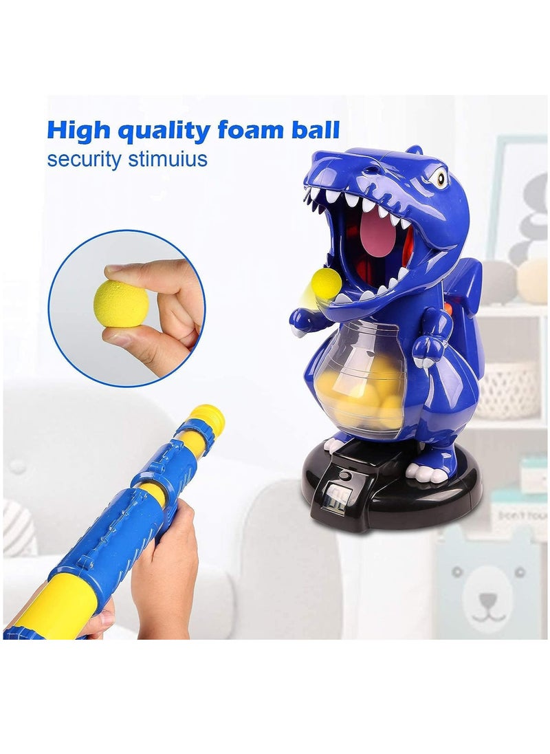 Dinosaur Shooting Toys, Dinosaur Games for Kids, Target Shooting Games with LCD Score Record, Sound, 2 Air Pump Toy Guns and 24 Foam Balls, Electronic Target Practice Toys for Boys and Girls  - Image 4