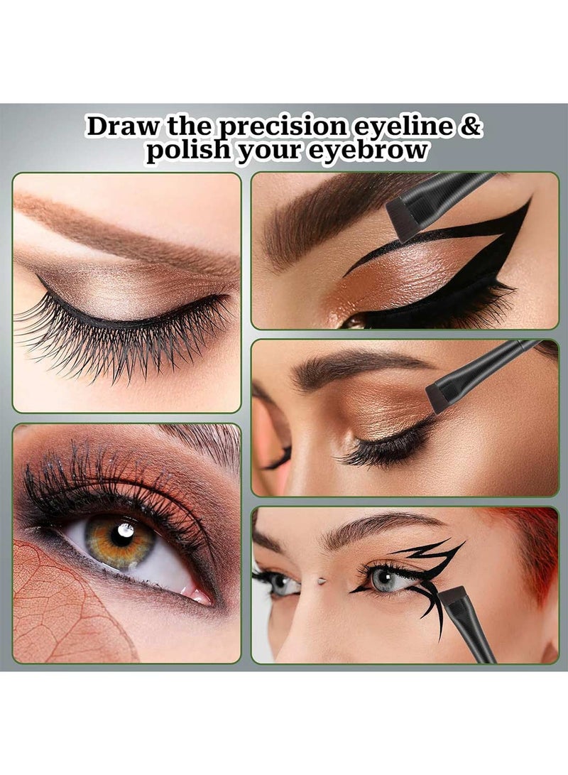 Generic 2 Pack Eyeliner Brush, Eye Liner Makeup Brush-Ultra Thin Precision Slanted Fine Angled Tip Eye Brush Set  - Image 2