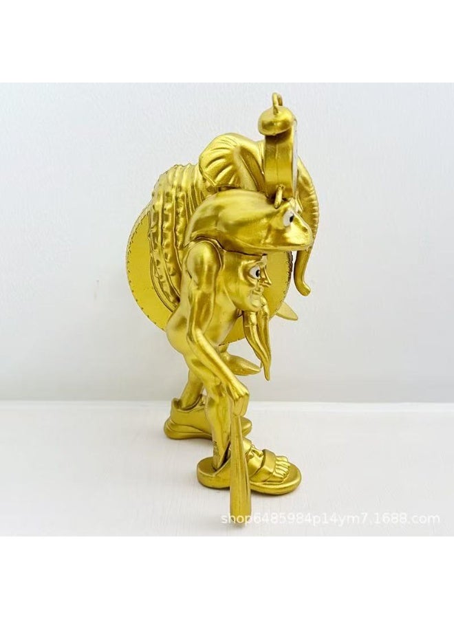 18cm Stickman Fusion Statue – Shark x Elephant Hybrid TungTungSahur Articulated Collectible - Image 4