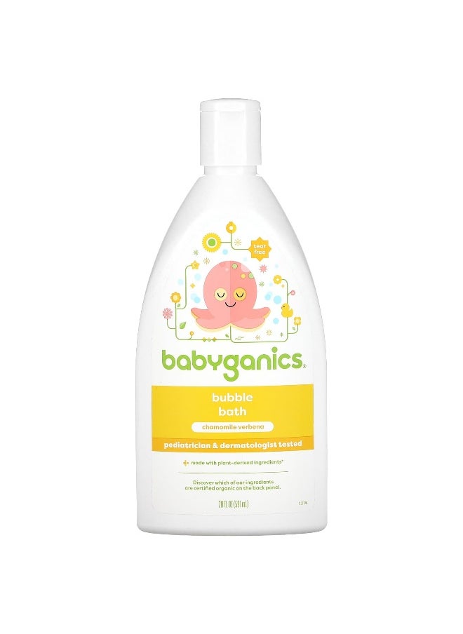 Babyganics - Babyganics, Bubble Bath, Chamomile  Verbena, 20 fl oz (591 ml) - Image 1