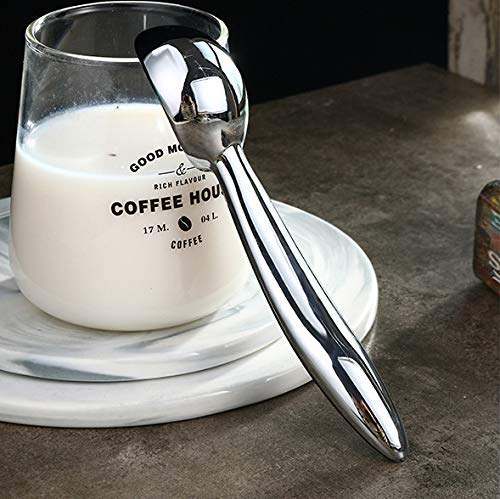 ONICORN Ice Cream Scoop, Stainless Steel Professional Ice Cream Scooper Spoon with Non-Slip Rubber Grip Handle, Ice Cream Spade for Cookie Dough, Gelato, Sorbet, Melon (Pack of 1, Small Black) - Image 4