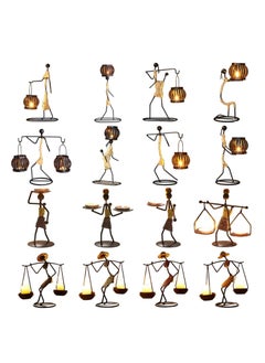 ARNOTEC Metal Candle Holder Abstract Character Candlestick Decorative Handmade Candlestick Vintage Candle Stand for Wedding Home Coffee Shop Table Decoration Art Gift  - Image 4