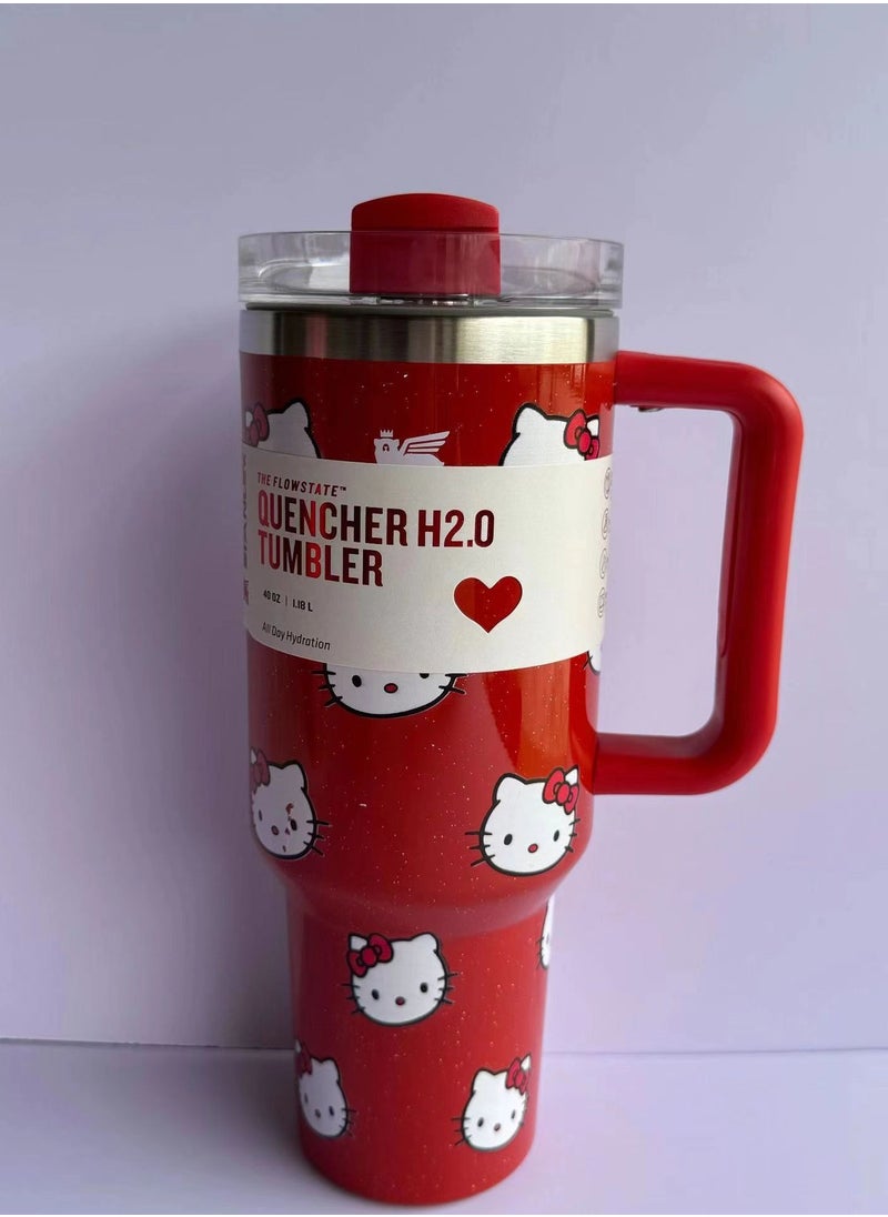 Stanley - Quencher H2.0 Stainless Steel Vacuum Insulated Tumbler with Lid and Straw for Water, Iced Tea or Coffee, Smoothie and More,  40oz/1.18L - Image 1
