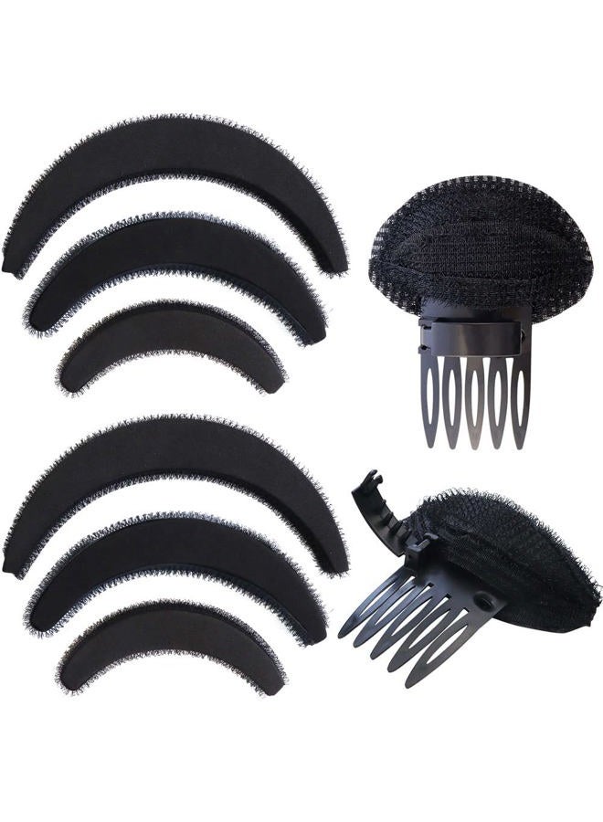 NAIHOD مجموعة أدوات تصفيف الشعر لزيادة حجم الشعر - 10 قطع من إسفنجة البامب - Image 1