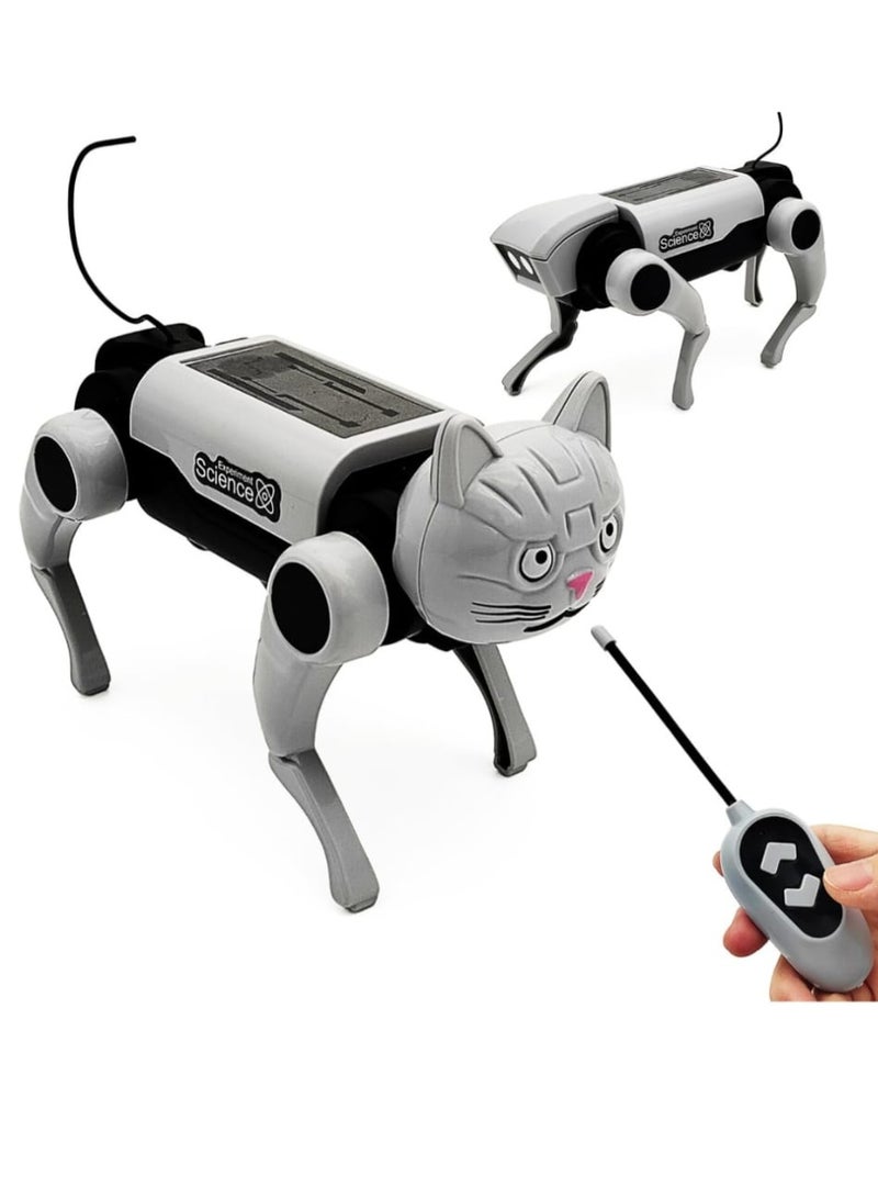 اي ديد روبوت كهربائي للتحكم عن بعد، كلب، مركبة ميكانيكية، حيوانات أليفة إلكترونية، تركيب ذاتي، كلب وقط برأسين، هدايا عيد ميلاد للأطفال, مثالي للتعليم - Image 1