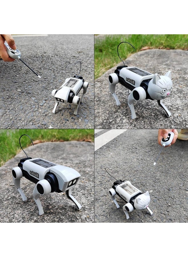 اي ديد روبوت كهربائي للتحكم عن بعد، كلب، مركبة ميكانيكية، حيوانات أليفة إلكترونية، تركيب ذاتي، كلب وقط برأسين، هدايا عيد ميلاد للأطفال, مثالي للتعليم - Image 2
