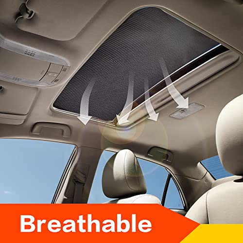 VARGTR Car Sunroof Sunshade, Sun Shade Magnetic Net,Car Roof Cover for Overnight Camping,Breathable Mesh Magnetic Sunroof Screen,UV Sun Protection for Baby Kids Breastfeeding When Parking on Trips - Image 3