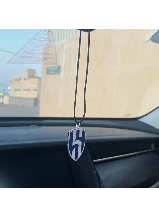 Metal car emblem with Al-Hilal club logo - Image 2