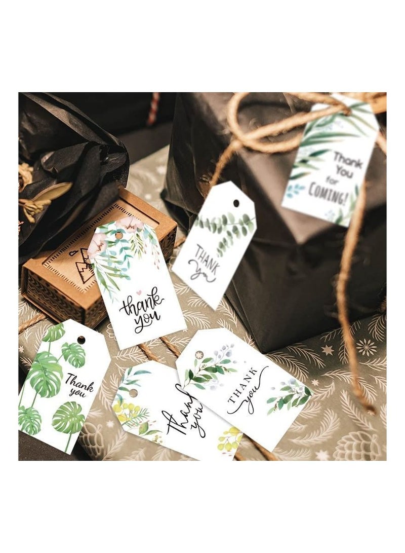 Y&D 50Pcs Thank You Tags Gift Wrap with String for Coming Hanging Baby Shower Birthday Wedding Bridal Special Events Party Favors  - Image 4