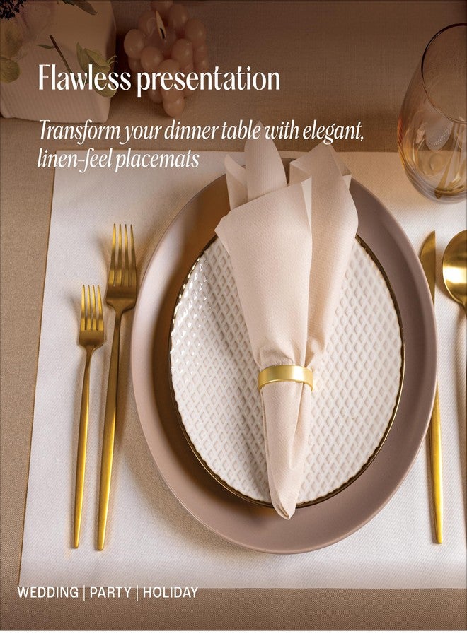 Servietto Disposable Pink Paper Placemats for Dining Table - 100-Pack 18" x 12" Cloth-Like Rectangle Paper Placemats for Baby, Kids, Party Or Weddings. - Image 4