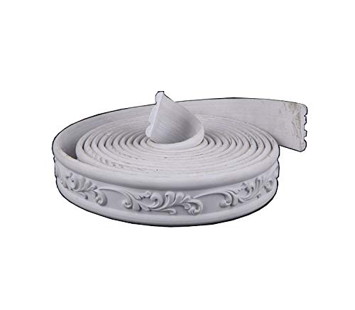 Zhangbl Flexible Moulding Trim for Background Wall or Wall Waist 1.8 inch (4.5cm) Width x 0.31" Thickness (1.8" x 115") - Image 1